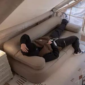 에어 분리형 자동펌프 내장 경량 캠핑 1인용 2인용 휴대용 쇼파 소파 매트리스 매트