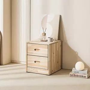 [보루네오하우스]보루네오 엘리브 파인 400 삼나무 원목 2단 서랍장 nf087