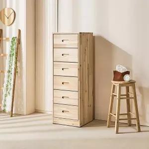 [보루네오하우스]보루네오 엘리브 파인 400 삼나무 원목 6단 서랍장 nf091