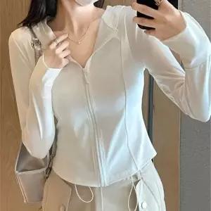 [셀러에이드]여성 여름 쿨링 트레이닝 상의 집업 후드티 아이스 원단 얇은