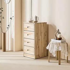 [보루네오하우스]보루네오 엘리브 파인 400 삼나무 원목 4단 서랍장 nf089