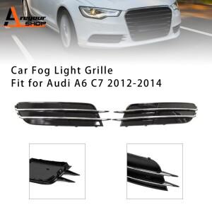 아우디 A6 C7 2011-2014용 프론트 범퍼 안개등 그릴 커버 베젤