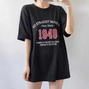 [하프클럽/]1949 레터링 라운드박스 반팔롱티셔츠 여름데일리 빅사이즈 루즈