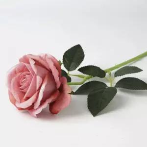 벨벳 장미 조화 생화같은 장식 실내 인조꽃 꾸미기