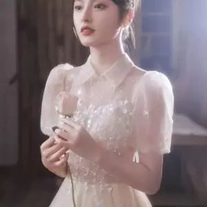 연주회 드레스 이브닝 무대의상 피로연 화이트 시상식