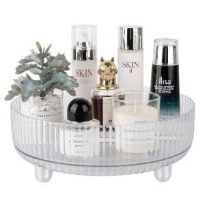 ANYOIFAX 360도 욕실 화장대, 정리함, 화장품 트레이, 투명 메이크업 LAZY 옷장, 스킨케어 보관, 대형 스피닝 주방용, 회전 턴테이블 조리대 향수 SUSAN 홀더,