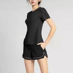 [셀러에이드]여성 스포츠 반팔 상하의 헬스복 트레이닝 반바지 3부 셋업