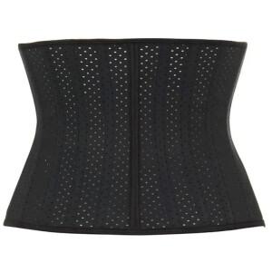 여성 라텍스 코르셋 허리 컨트롤 Bustier Underbust 트레이너 슬리밍 셰이퍼 벨트