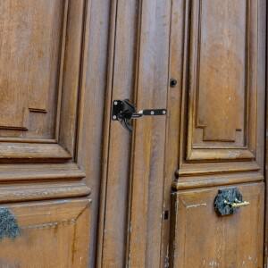 셀프 잠금 게이트 래치 스프링 장착 탄소강 펜스 (목재 야외 정원 마당 수영장