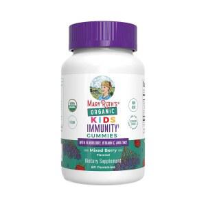 메리루스 스 면역 지원 구미 | USDA C, 아연, 엘더베리 4세 이상 비GMO 글루텐 프리 60 카운트