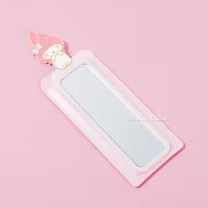 D컷 콤팩트 미러-마이멜로디미용소품 캐릭터빗거울세트 팬시 아동 브러쉬 캐릭터 미용용