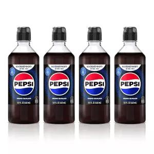 소다스트림 펩시 제로 슈가 뉴 푸어 병 음료 믹스 14.9 Fl Oz (4팩)