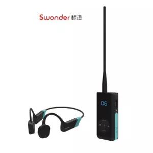 수영 무전기 방수 강습용 이어폰 헤드폰 무선 트레이닝 강습