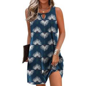 AI MAGE 셔츠 드레스 민소매 커버 커버업 비치 수영복 여성 T 탱크