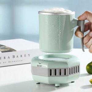 쿨링냉장컵 보냉컵 사무실용 냉온 냉각기 텀블러 자동 ZLB01 450ml 제품 B3