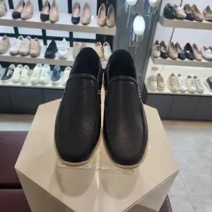 엘칸토 HC10 남컴포트케주얼네이비로퍼 남성소가죽콤비슬립온케주얼화3cm LC