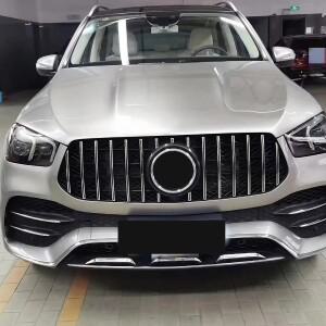 메르세데스 벤츠 GLE W167 2020-2023 GT 스타일 프론트 마스크 그릴 범퍼 업그레이드 튜닝 액세서리 바디
