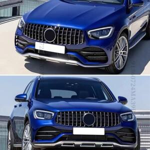 벤츠 2020-2023 GLE W167 450 스포츠 프론트 범퍼 그릴 인렛 페이스리프트 튜닝 액세서리용 GT 다이아몬드