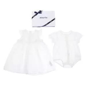 [갤러리아] (압소바말띠출산백일돌아기실내복)케잉반소바디슈트+배가리개세트(A13-10621)