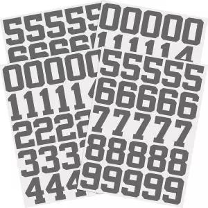 에팍 102개 스포츠 헬멧 번호 스티커 1.25인치 비닐 야구 하키 축구 라크로스 타격용 접착식 데칼