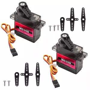 헬리콥터 비행기 보트 스마트 로봇 자동차 제어를 위한 DiGiYes 2Pack MG90S 마이크로 서보 모터 메탈