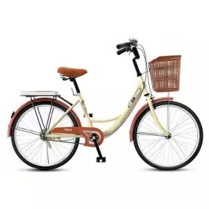 동네 빈티지 여자 자전거 바구니 나들이 경량자전거 장바구니