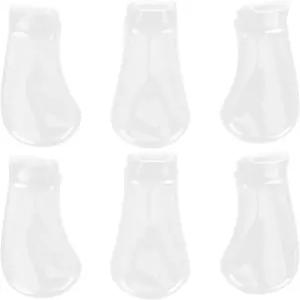 BESPORTBLE 6Pcs 피아노 페달 커버 세트 투명 플라스틱 풋 보호기로 그랜드 및 업라이트 스크래치 방지