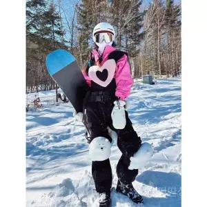 여성핑크보드복 세트 스노우보드 재킷 방한 상하의 방수 방풍 보온 점프수트 스노우보드복 여성용