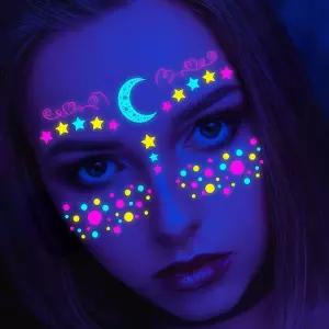 매입페이스스티커 나비스티커 네온 타투 일상불편해소 공간부족해결 페이스스티