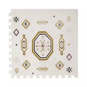 토들킨드 놀이 매트 - 프리미엄 폼 4 x 6 피트 타일 초두꺼운 바닥 퍼즐 /태들러를 위한 스타일리시한