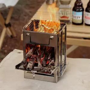 접이식 숯불 화로대 특대형 캠핑 스토브 불멍 장작 난로 야외