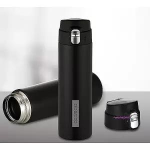 보온 텀블러 원터치형 스텐 500ml 사무실 블랙 개인물병 스테인리스ehx276