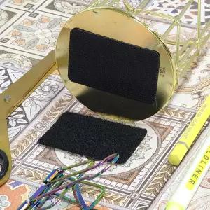 문구 사무용품 스티커 사각 블랙 미끄럼방지 패드 4x6cm 세트 소음방지 바닥보호