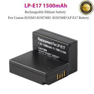 캐논 EOS R8 R50 RP 200D 750D 77D M3 M5 M6 T6s T8i 카메라 배터리 충전기용 LP-E17 1500mAh