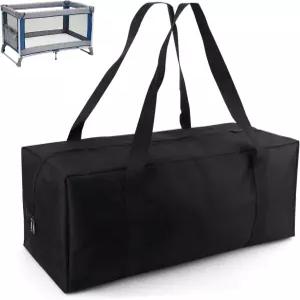 그라코 팩 앤 플레이를 위한 곡트바이 캐리백 여행 및 보관 액세서리를 지퍼와 손잡이가 달린 옥스포드 천