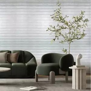 거실 인테리어 단열벽지 폼블럭 1mX10m 접착식 셀프 시공 포인트 벽돌 스티커 보온 필름