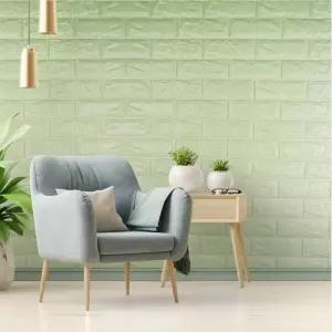 인테리어 셀프시공 폼블럭 단열벽지 곰팡이방지 보온 스티커형 벽지 10mm 1m 10m