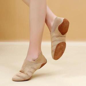 실내 야외 발레 댄스 신발, 부드러운 밑창, 요가 훈련 소녀 스니커즈