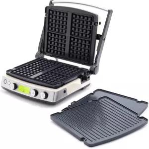 그린팬 엘리트 7-in-1 다기능 콘택트 그릴 그리들 한 세라믹 논스틱 와플 플레이트 조절 가능한 그늘과