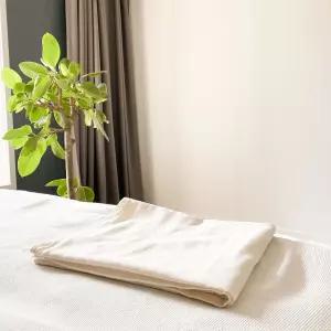 오랜 강화 소창 낮잠이불 대형타올 (국내산 무형광 면 실 100%) 오랜라이프 oren 2겹