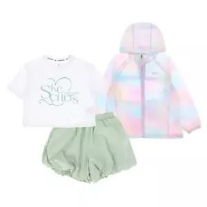 [갤러리아] (스케쳐스키즈) 여름 여아 벌륜핏  상하의 셋업set_SK3GOCGSM021_LTGN