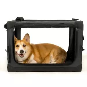 웰시코르기 강아지 이동장 애견 소프트 켄넬 카시트 대형견 웰시코기 접이식 중형견 케이지 S
