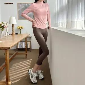 니트 반폴라 티 신상 패션 면스판 여자 맨투맨 긴팔