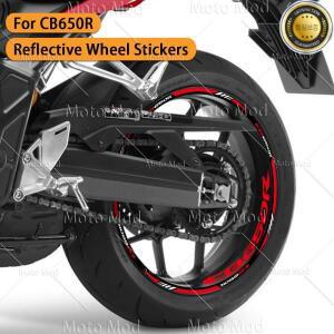 반사 오토바이 휠 스티커 액세서리 CB650R CB R 용 허브 데칼 림 테이프