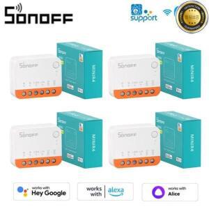 Sonoff 미니 R4 와이파이 스마트 스위치 릴레이 온오프 DIY 모듈 eWelink 제어 알렉사 얀덱스 앨리스와 호