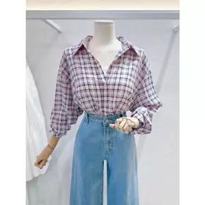 [갤러리아] [LAP]체크 시스루 셔츠 (AR2WB464)