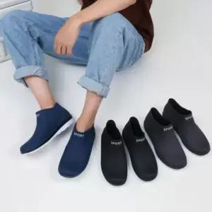 남성 플랫 레인슈즈 방수 장화 데일리 레인부츠 운동화 스타일