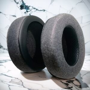 [호환품]이어 패드 교환형 회색 플란넬 메모리 폼으로 Audi 호환o-Technica M40X M50 MSR7/Fostex T50RP/MD