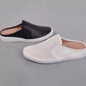 통기성 남성 펀칭 뮬 슬리퍼 메쉬 블로퍼 여름 샌들 슈즈