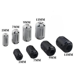 10Pcs 오디오 케이블 마그네틱 링 필터 원형 조리개 클립 온 EMI RFI 스냅 주변 페라이트 니켈 5mm 7mm 9mm